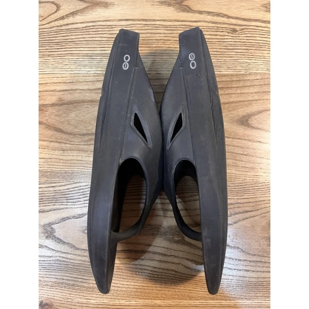 OOFOS Oolala Black Flip Flop Recovery Thong Slip On Sandals Shoes‎ M11/W13
